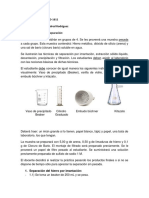 Práctica Técnicas de Separación de Mezclas