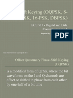 Phase-Shift Keying (OQPSK, 8-Psk, 16-Psk, DBPSK) : ECE 513 - Digital and Data Communications 1