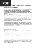 Pteridophyte Species