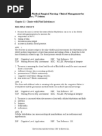 Chapter 13: Clients With Fluid Imbalances