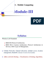 Module-III: CS364 - Mobile Computing