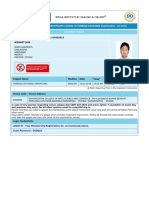 Foreign Exchange Admit Card