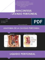 Paracentesis Lavado Peritonial Diapositiva