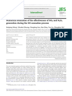 Numerical Evaluation of The Effectiveness of NO and N O Generation During The NO Ozonation Process