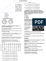 Avaliação de Geografia 1°ano