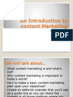 An Introduction To Content Marketing: by Hafsa Ahmed