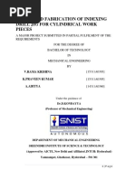 Design and Fabrication of Indexing Drill Jig For Cylindrical Work Pieces