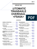 Automatic Transaxle Overhaul : Group 23C