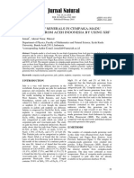 Jurnal Natural: Analysis of Minerals in Cempaka-Madu Gemstone From Aceh Indonesia by Using XRF