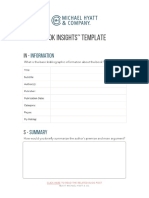 Michael Hyatt Book Insights Template