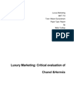 Luxury Marketing: Critical Evaluation of Chanel &hermès