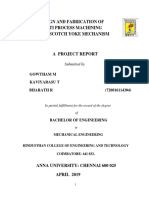 A Project Report: Design and Fabrication of Multi Process Machining Using Scotch Yoke Mechanism