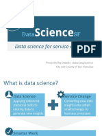 Data Science For Service Change: City and County of San Francisco