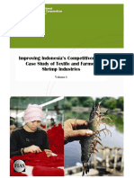 Improving Indonesia's Competitiveness: Case Study of Textile and Farmed Shrimp Industries