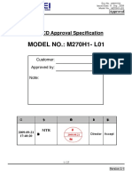 Panel LCD Chimei-M270H1-L01