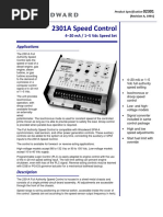 2301A Speed Control: Applications