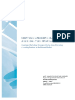 Strategic Marketing Planning For A B2B High-Tech Manufacturer