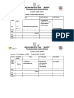 Planificacion Diaria Lengua y Literatura 10mo