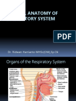 Clinical Anatomy of Respiratory System: Dr. Ridwan Harrianto MHSC (Om), SP - Ok