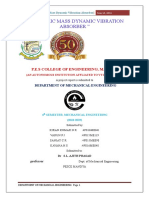 "Eccentric Mass Dynamic Vibration Absorber ": P.E.S College of Engineering, Mandya