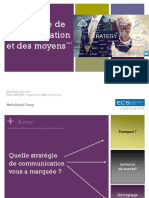 Stratégie de Communication Et Des Moyens