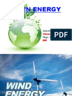 Green Energy: Submitted By:-Regn. No