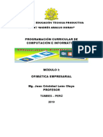 PROGRAMACION MODULO OFIMATICA EMPRESARIAL 2019 Con Aportes