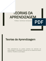 Teorias Da Aprendizagem - Slides