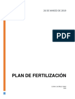 Plan de Fertilización