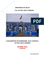 Plan Maestro Hospital Larco Herrera