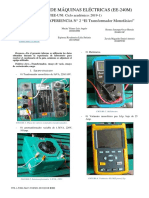 INFORME FINAL 2 EE240M Lab de Maquinas Electricas