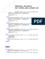 Program To Demonstrate Arithmetic Operation Using Textbox