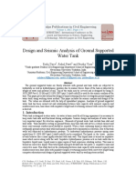 Design and Seismic Analysis of Ground Supported Water Tank