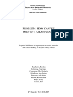 Problem: How Can We Prevent Falshflood?: Republic of The Philippines Province of Laguna Senior High School Department