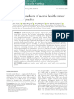 Predictors and Enablers of Mental Health Nurses' Family-Focused Practice