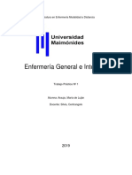 Enfermería General e Integrada I. Araujo 2019