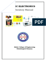 Basic Electronics Lab Manual Boe PDF