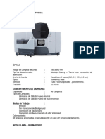 Especificaciones para AA 7000 FLAMA E HIDRUROS