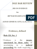 Legal Edge Bar Review: Lecture On Evidence For 2017 Bar Examination