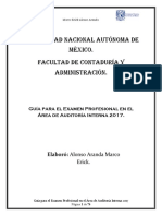 Guía para El Examen Profesional en El Área de Auditoría Interna 2017 - 1 PDF