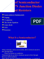 Semiconductor Fundamentals Doping Junction The Diode Equation Zener Diode LED Resistors