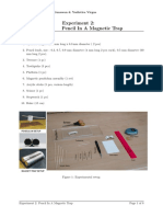 Experiment 2: Pencil in A Magnetic Trap: 1 Apparatus