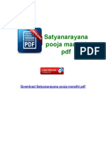 Satyanarayana Pooja Marathi PDF