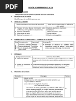 SESIÓN 29 Identificamos Que Los Conflictos Generan Una Mala Convivencia