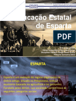 A Educação Estatal de Esparta