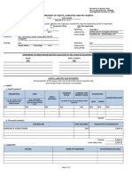 Sworn Statement of Assets, Liabilities and Net Worth: Joint Filing Separate Filing Not Applicable