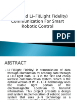 Integrated Li-Fi Communication For Smart Robotic Control