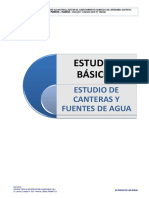 Estudio de Canteras y Fuentes de Agua