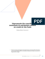 Mapeamento Dos Conselhos Municipais de Patrimônio Cultural No Estado de São Paulo - Rodrigo Modesto Nascimento