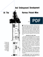 Shaft Sinking and Underground Development at The